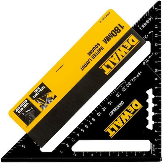 DEWALT Γωνιόμετρο Μαραγκών Αλουμινίου Μήκους 18εκ.