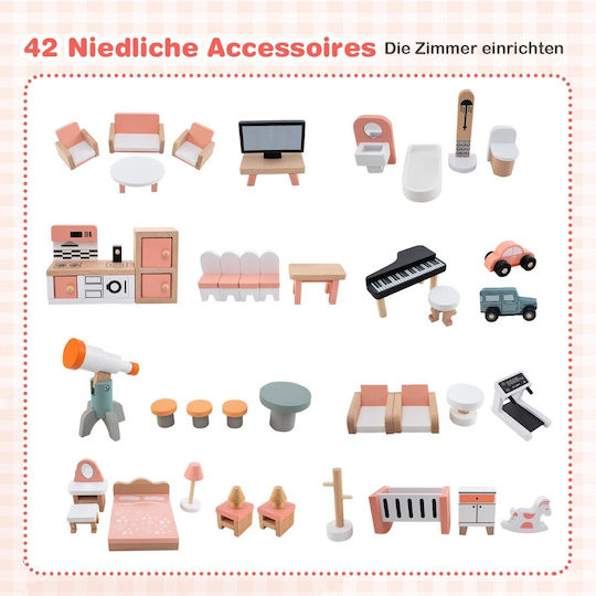 Costway Holzpuppenhaus