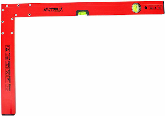 AWTools Elektriker Winkelmesser Länge 120cm mit Wasserwaage