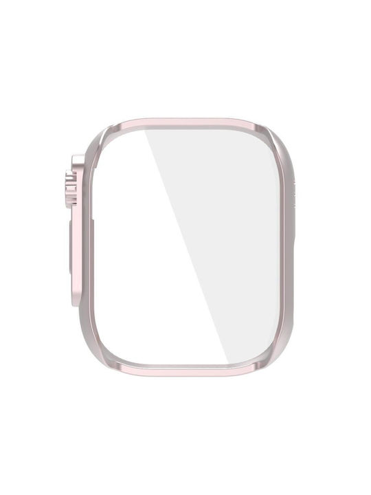 Ultra Tempered Film Protective Case Пластмасов Калъф в Розов цвят за Redmi Watch 5 Lite