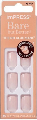 Kiss Impress Color Bbb Instinct Vibrant Blue Gel Nails Glossy Finish