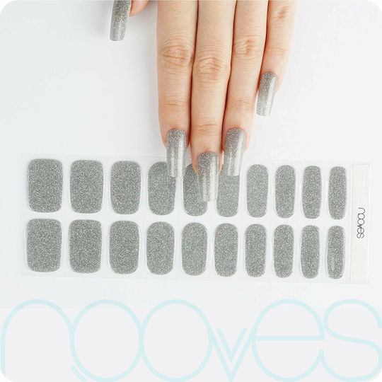 NOOVES Sfaturi pentru unghii în Culoare Gri 20buc 7744459