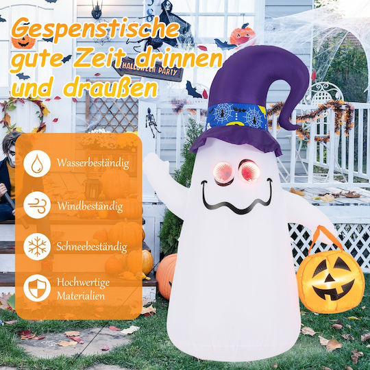 Costway Inflatable Ghost 1.80 M Pumpkin Led Lights Halloween Cm24941de