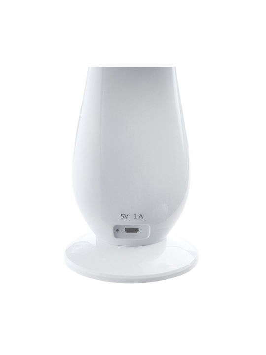 Eko Light Wiederaufladbar LED Schreibtischlampe in Weiß Farbe