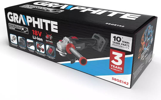 Graphite Grinder 125mm Battery Brushless with Speed Control 18V Solo