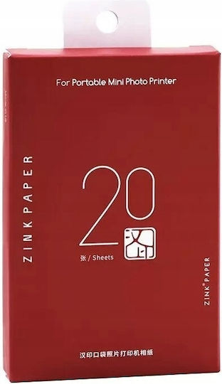 Zink-Fotopapier Mobiler Fotodrucker Laser 20 Stück 2x3