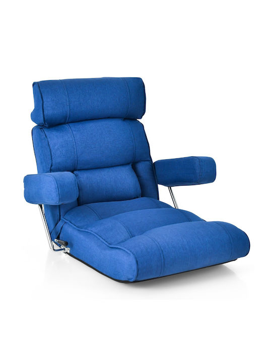 Multifunctional Bean Bag Chair Bolster Blue 80x72x75cm