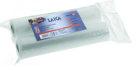 Laica VT3509 Σαγρέ Σακούλες για Συσκευές Vacuum 280x600mm 2 Ρολά