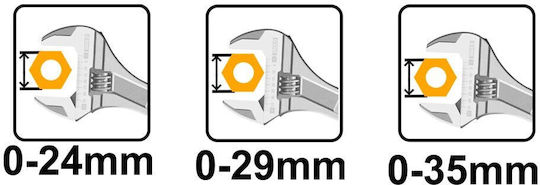 Ingco French Wrench 150mm 3pcs