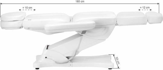 Pat estetic electric scaun clasic 4 motoare leagăn alb