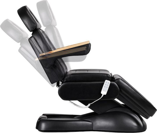 Activeshop Beauty Chair Black with Adjustable Height and Electric Lifting Sillon Lux 3