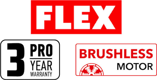 Flex 10061 Σετ Κατσαβίδι & Πιστολέτο 18V με 2 Μπαταρίες 5Ah και Θήκη