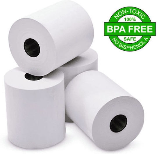 Rolls Cash Register Paper Tape W57xD50mm 25m 60pcs