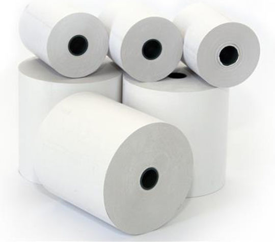 Rolls Cash Register Paper Tape W57xD50mm 25m 60pcs