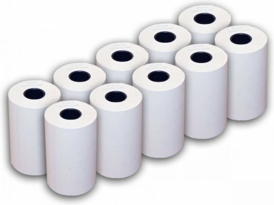 A&G Paper Cash Register Paper Tape W57xD40mm 15m 10pcs