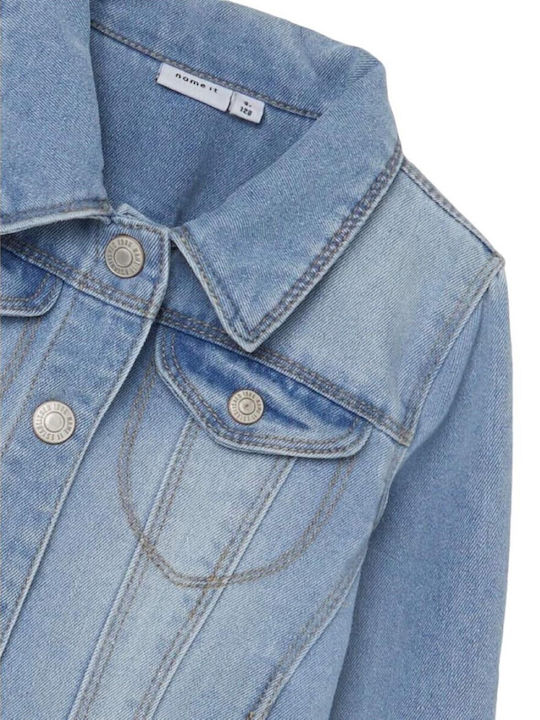 Geacă din denim pentru copii Light Blue