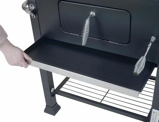 Progarden Holzkohlegrill mit Deckel und Thermometer 45cmx31cm