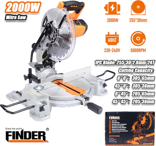Finder Δισκοπρίονο Κοπής Μετάλλου 197368 με Ισχύ 2kW