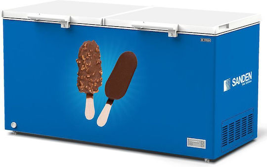 Sanden Intercool Επαγγελματικός Καταψύκτης Μπαούλο 600lt με 2 Πόρτες Π164 x Β70 x Υ85εκ.