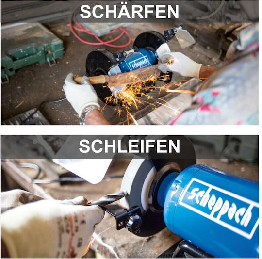 Scheppach Δίδυμος Τροχός 5903109901 με Ισχύ 500Watt