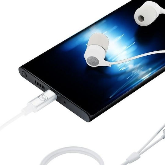 3MK 100210 In-ear Handsfree Headphones with Connector USB-C White