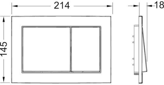 Tece Flush Plate Dual Flush
