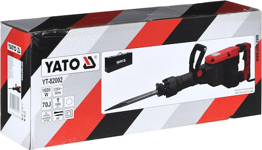 Yato Impact Demolition Hammer Electric 1600W with Chuck HEX YT-82002