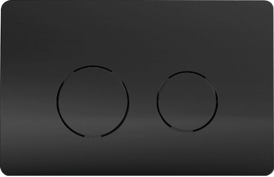 Wisa Easy Touch Flush Plate Dual Flush Matte Black