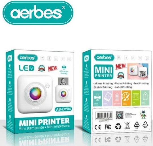 Aerbes Θερμικός Εκτυπωτής Αποδείξεων Φορητός Bluetooth