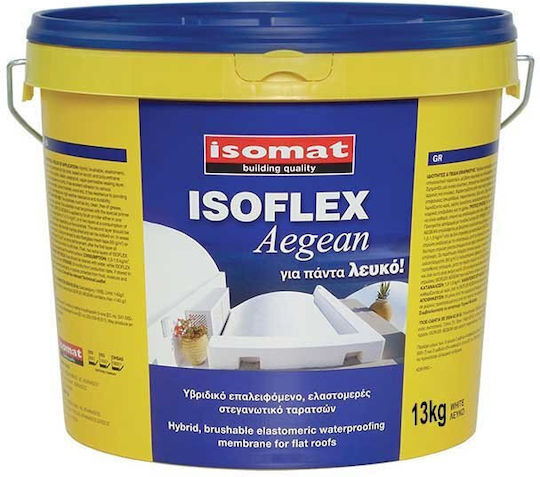 Isomat Isoflex Aegean Ελαστομερές Ακρυλικό Στεγανωτικό Πολυουρεθάνης 1kg Λευκό