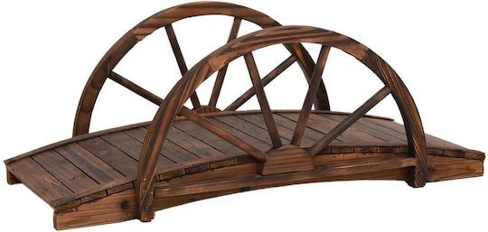 vidaXL Decorative Bridge Garden Wooden 99x50x38 cm. 99cmx50cmx38cm 363338