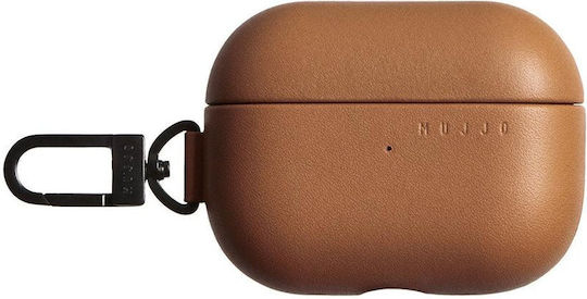 Mujjo Калъф Кожа в Кафяв цвят за Apple AirPods Pro 2