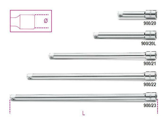 Beta Ratchet Extension 1/4" 150mm