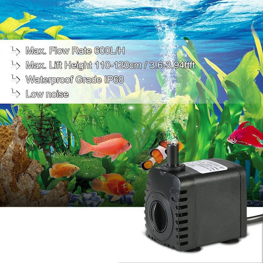 Decdeal 600l/h 10w Submersible Water Fountain & Lake Pump SM-039