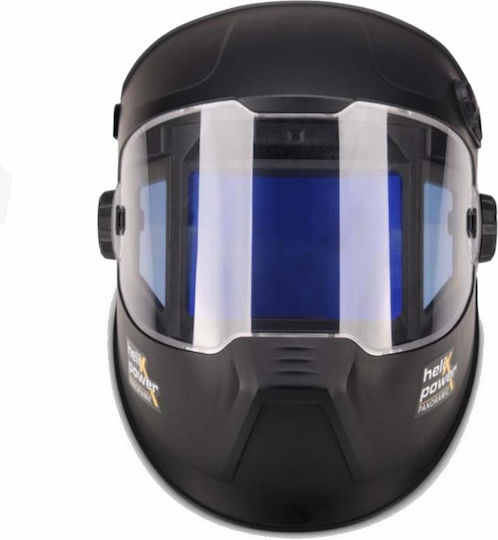 Helix Electronic Welding Helmet Optical Field 116x81mm Panoramic Black