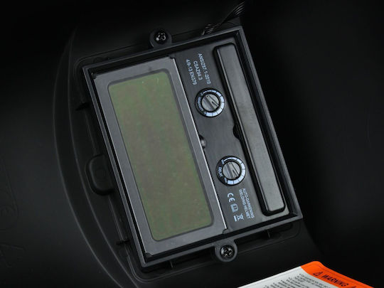 Geko Electronic Welding Helmet Optical Field 98x9mm Black