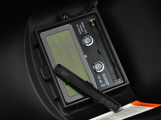 Geko Electronic Welding Helmet Optical Field 98x9mm Black