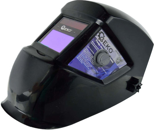 Geko Electronic Welding Helmet Optical Field 98x9mm Black