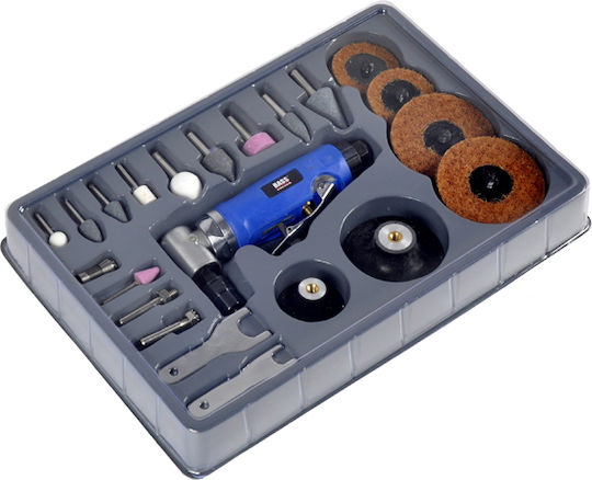 Set Mașină de Lustruit și Șlefuit Pneumatică Bass Bs-4347 21 Accesorii 20000 Rpm