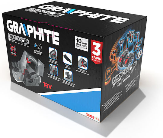 Graphite Πλάνη 18V με Σύστημα Αναρρόφησης