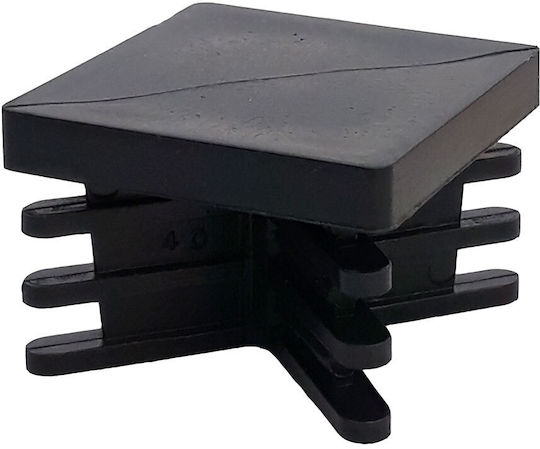 Capace secțiune pătrată goală Ibfm plastic negru 598 80 mm