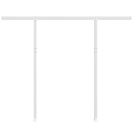 vidaXL Στύλοι Τέντας 300x245cm Λευκοί