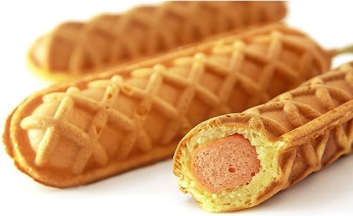 Lappas Gewerbliches Waffeleisen Einzeln für Waffeln in Form von Stick