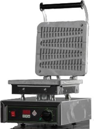 M&M equipment WAF/A-H Commercial Single Waffle Maker 90° Opening For Flower Shaped Waffles