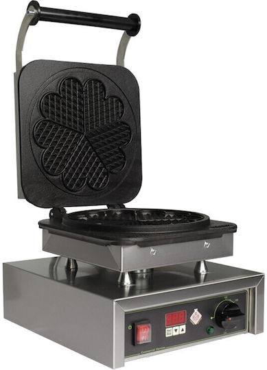 M&M equipment WAF/A-H Commercial Single Waffle Maker 90° Opening For Flower Shaped Waffles