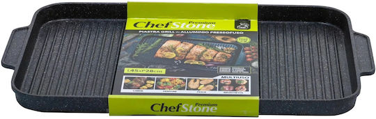 General Trade Non-stick Gusto Casa Non-Stick Baking Plate with Aluminum Grill Surface 45x28x3cm