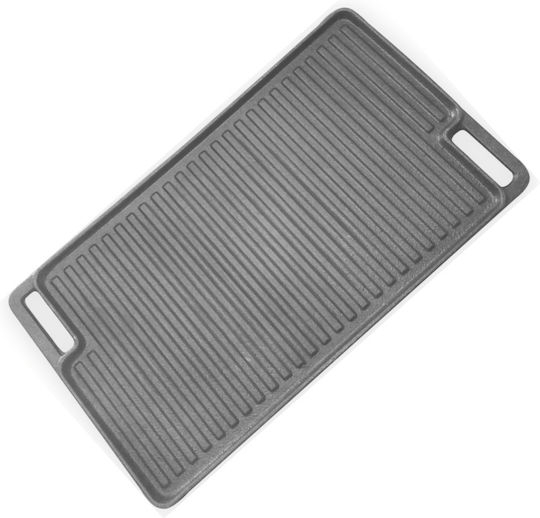 Thermogatz Baking Plate Double Sided with Cast Iron Flat & Grill Surface No 7 46x26cm