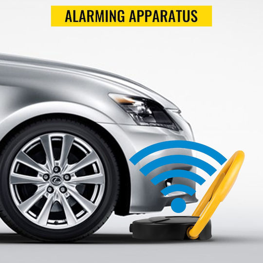 Parking Block Remote Control Alarm Weight Capacity 2 Tons Durable Material Rust-resistant Ip67 Black Yellow 380 X 460 X 75 Mm