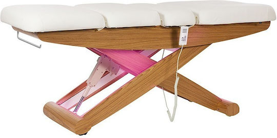 Weelko Cyx Bett Massage und Physiotherapie Weiß aus Holz 199x76cm.