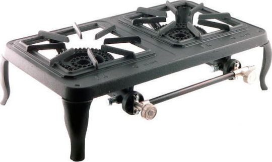 Foker Europa LPG Cooktop Double 8kW 55x37x16.5cm